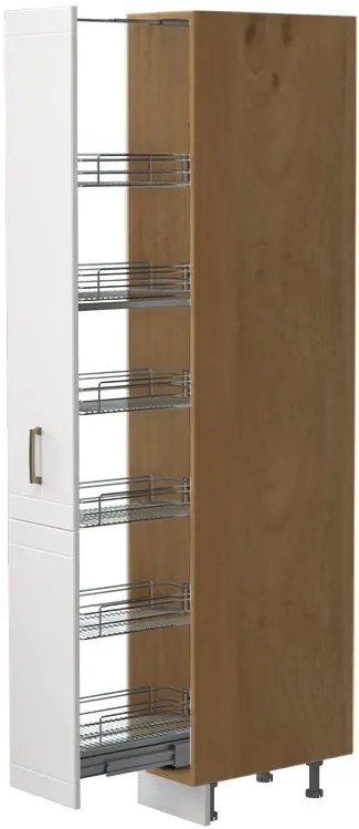 Подов шкаф Висок Tahoma K21-30-1KZ-Oak - White matte