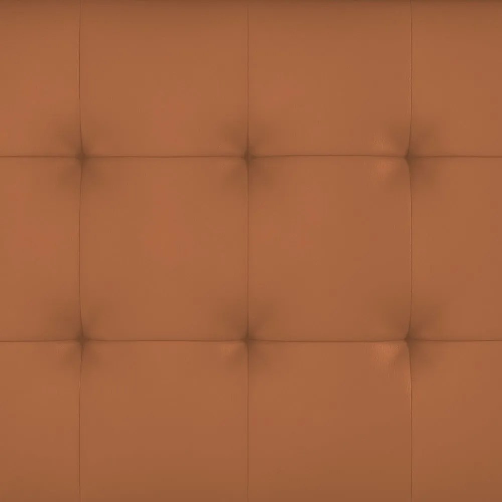 Кафяв разтегателен диван от изкуствена кожа 191 cm Maine – Støraa