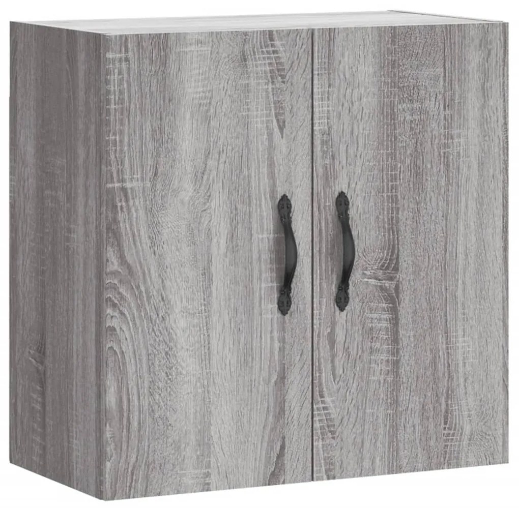 829962 vidaXL Стенен шкаф, сив сонома, 60x31x60 см, инженерно дърво