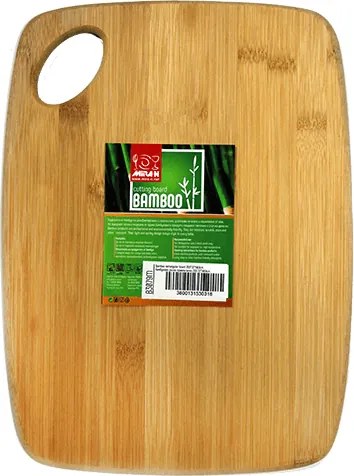 Бамбукова дъска правоъгълна 35x25,5xh0,9см (B3079L)
