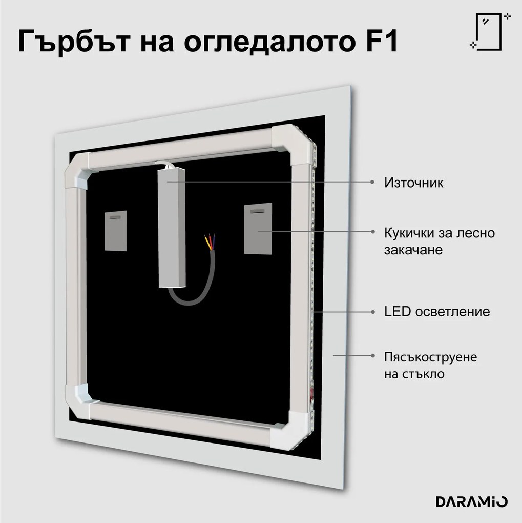 Огледало с лед осветление F1