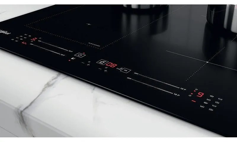 Керамичен плот за вграждане Whirlpool WL S7960 NE, 7200W, 4 зони, 18 степени, FlexiCook, Таймер, Индукционен, Черен