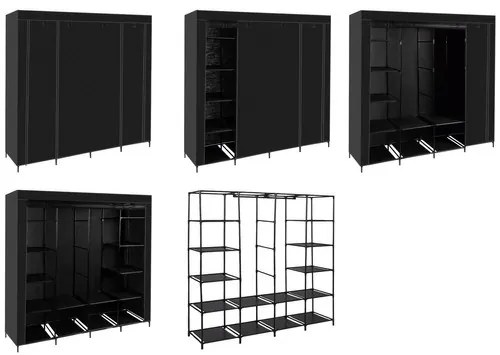 Текстилен гардероб 170 x 170 x 42 cm