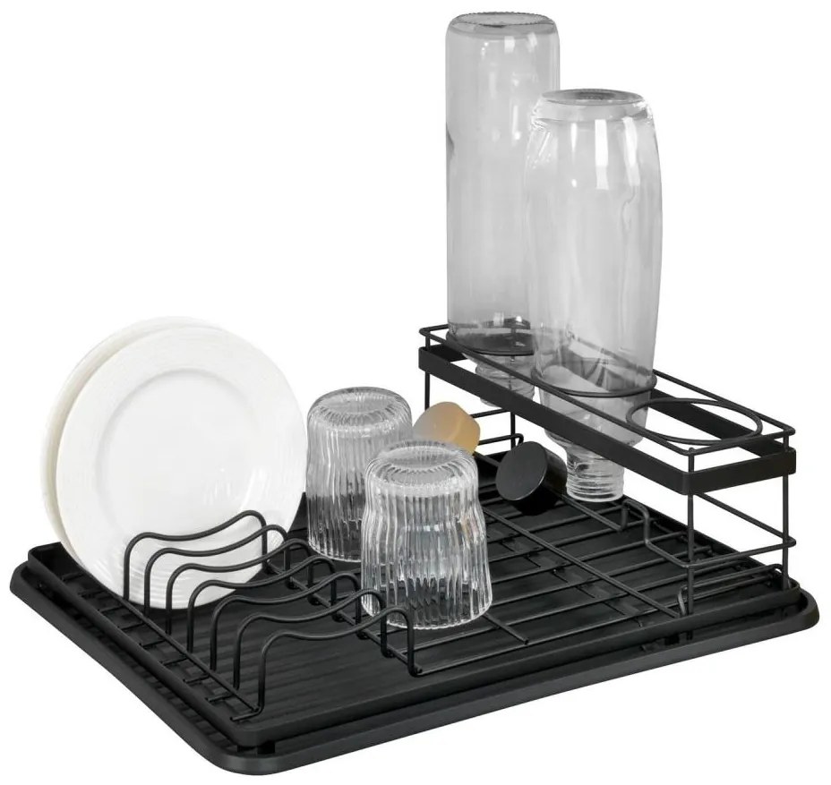 WENKO 54798100 - Сушилник за съдове AMY 42,5x31,5 cm черен