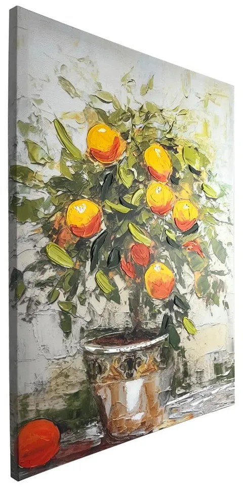 Картина с ръчно рисувани елементи 70x100 cm Oranges – Styler