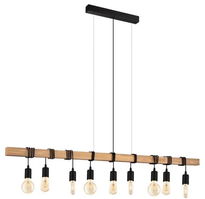 Eglo 182429 - Полилей на кабел TOWNSHEND 9xE27/60W/230V