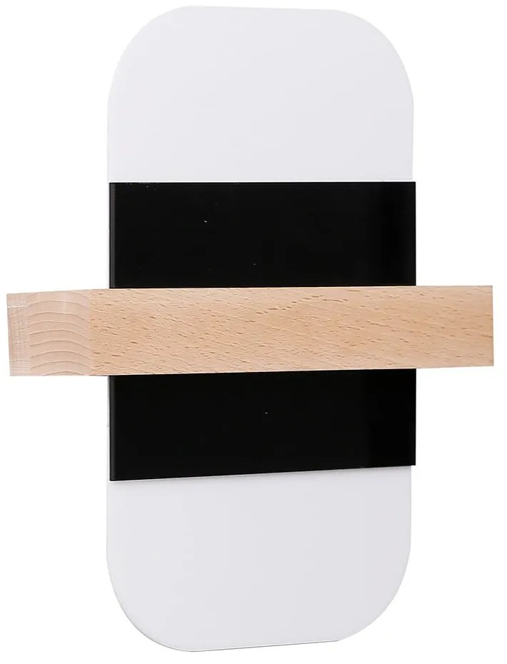 Черно-бяла LED светлина за стена April - Candellux Lighting