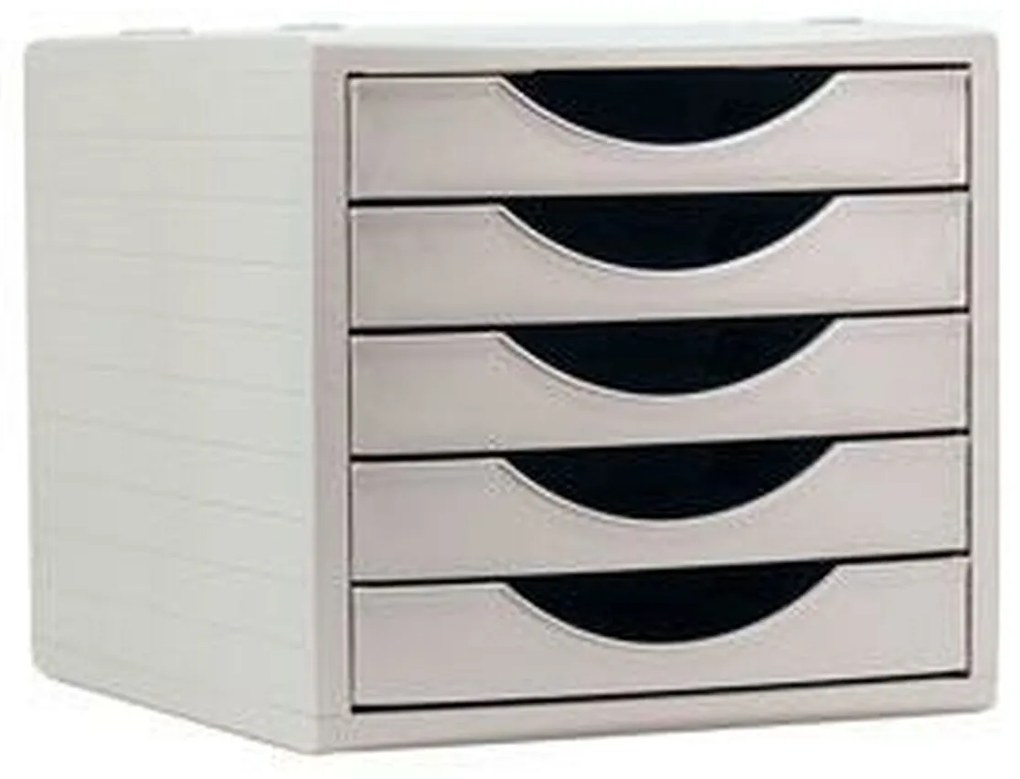 Modular Filing Cabinet Archivo 2000 ArchivoTec Serie 4000 5 чекмеджета Din A4 Сив (34 x 27 x 26 cm)