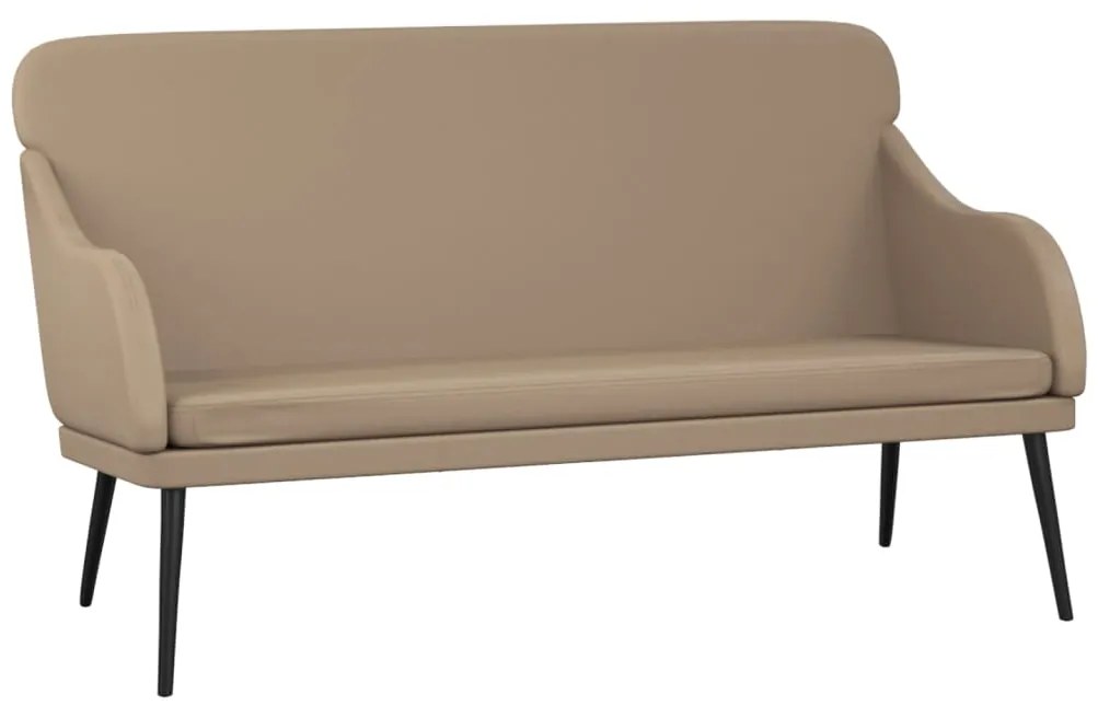 351435 vidaXL Пейка, капучино, 110x76x80 см, изкуствена кожа