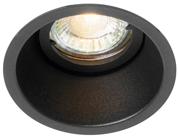 Комплект от 6 модерни вградени спота черни, въртящи се и накланящи се - Alloy