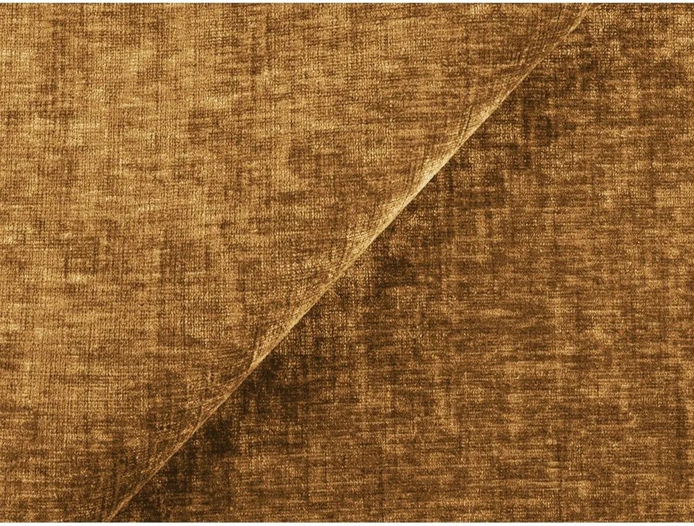 Шенилов сгъваем ъглов диван в цвят горчица (ляв ъгъл) Kuki – Makamii