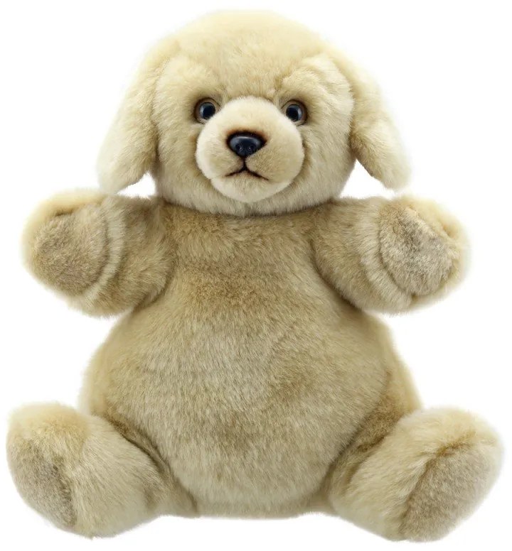 The Puppet Company - Кукла ръкавица за театър Бежов Лабрадор - серия Пухкави коремчета