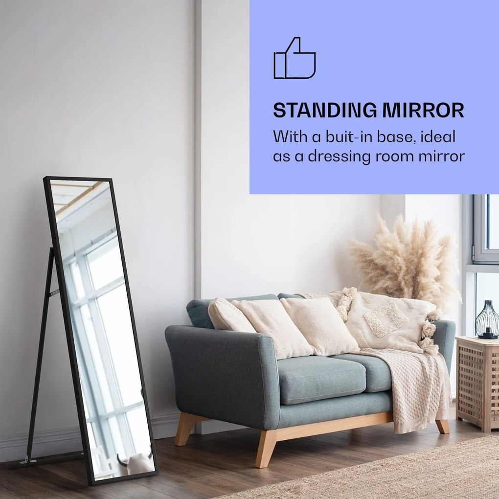 Klarstein La Palma 900 smart, Интелигентен инфрачервен отоплител, 40x160cm, 900W, Стойка за огледало