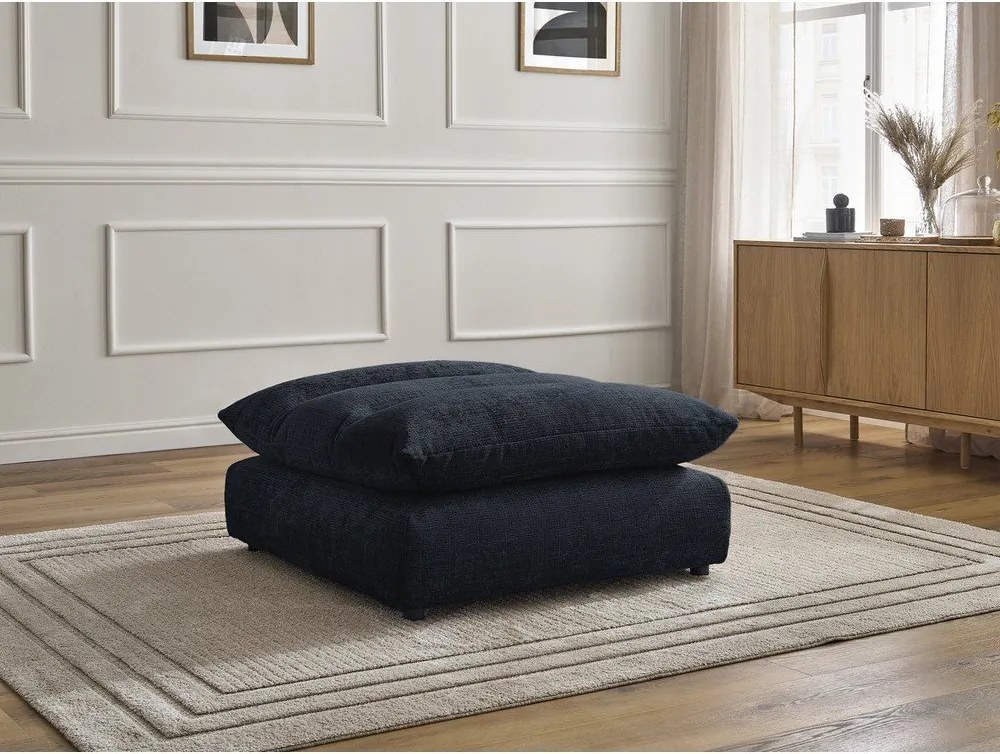 Тъмносиня шенилова табуретка Neil – Bobochic Paris