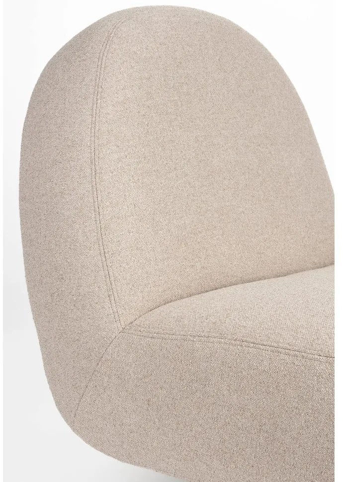 Бежово въртящо се кресло Eden – Zuiver