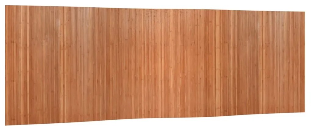 377006 vidaXL Преграда за стая, кафяв, ширина 600 см, височина 165 см, бамбук