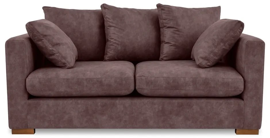 Тъмнокафяв диван от изкуствена кожа 175 cm Hamburg – Scandic