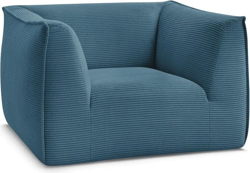 Синьо кресло от рипсено кадифе Giorgia – Bobochic Paris