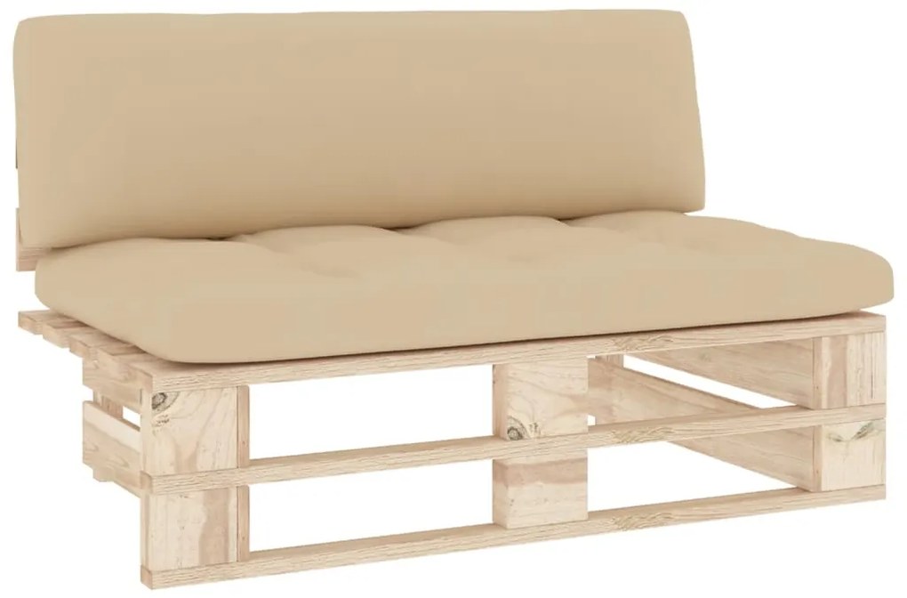 3066532 vidaXL Градинска палетен среден диван импрегнирано борово дърво