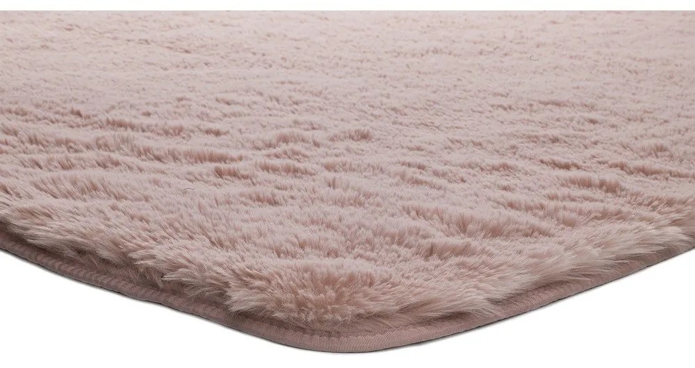 Розов килим Алпака Liso, 60 x 100 cm - Universal