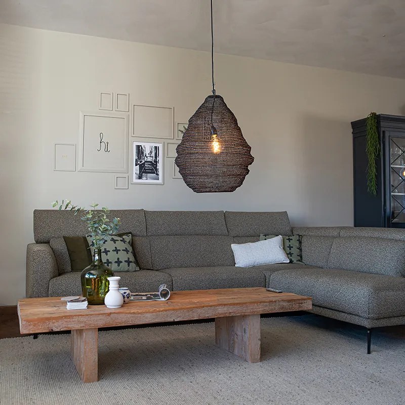 Ориенталски висящ аплик черен 45 см - Nidum L