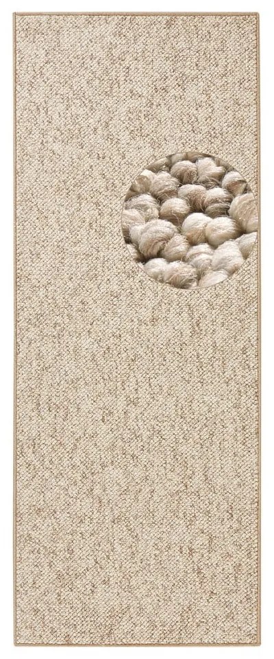 Светлокафява пътека 80x200 cm Wolly – BT Carpet