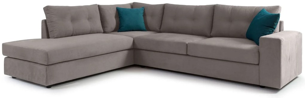 Ъглов диван Hanson-Gray Light-Left