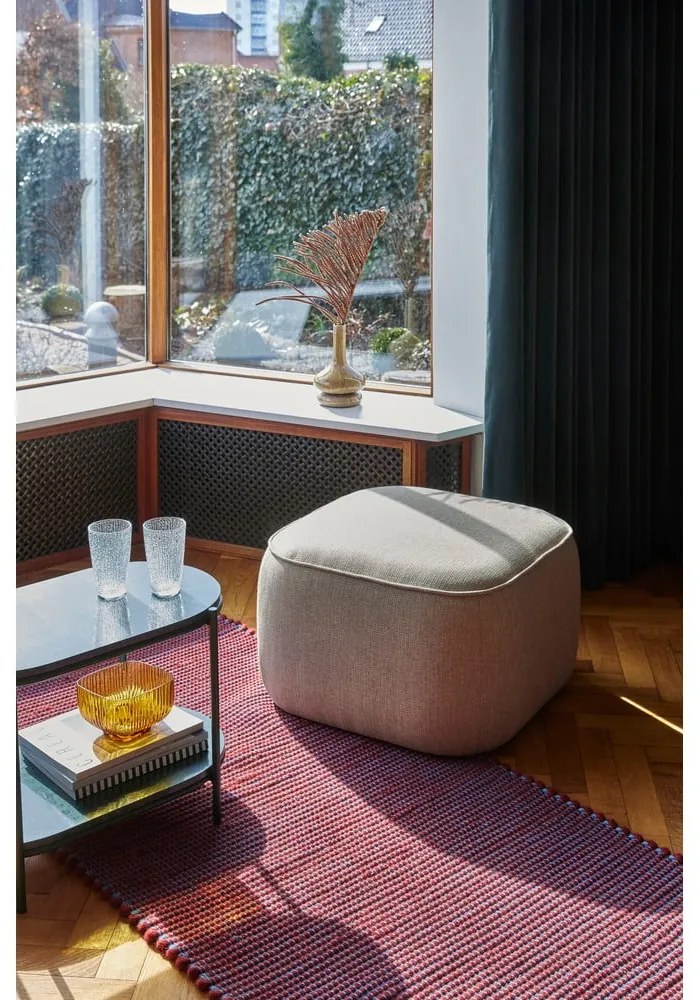 Светлокафява табуретка Cube – Hübsch