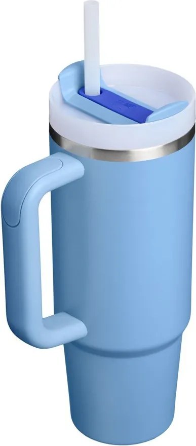 Син термос със сламка от неръждаема стомана 890 ml Quencher H2.O FlowState™ Tumbler Blue Sky – Stanley