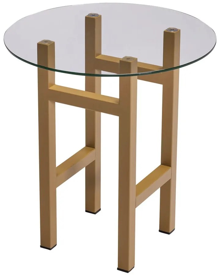 Кръгла странична масичка със стъклен плот ø 40 cm Elevate – Hübsch