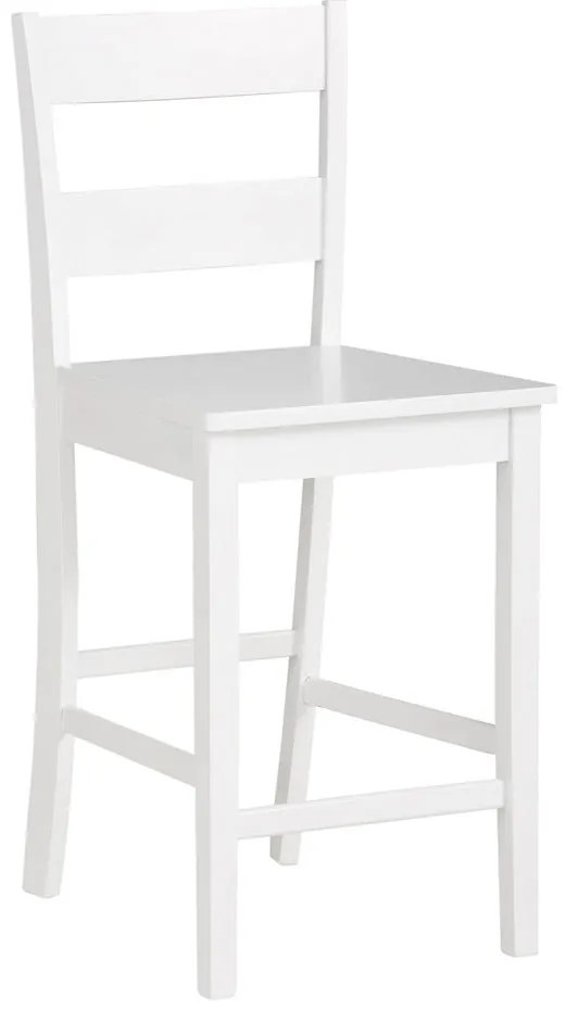 Бял бар стол от масивен бор (височина на седалката 60 cm) Torpedo – Støraa