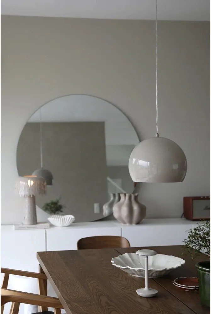 Сиво-бежово висящо осветително тяло с метален абажур ø 28 cm Pop – Markslöjd