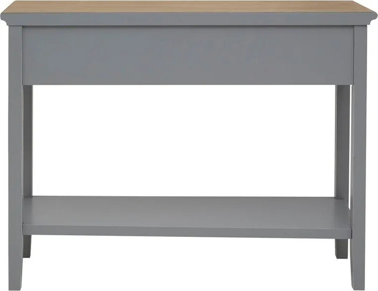 Сива конзолна маса от масивна Пауловния 34,5x99 cm Henley – Premier Housewares