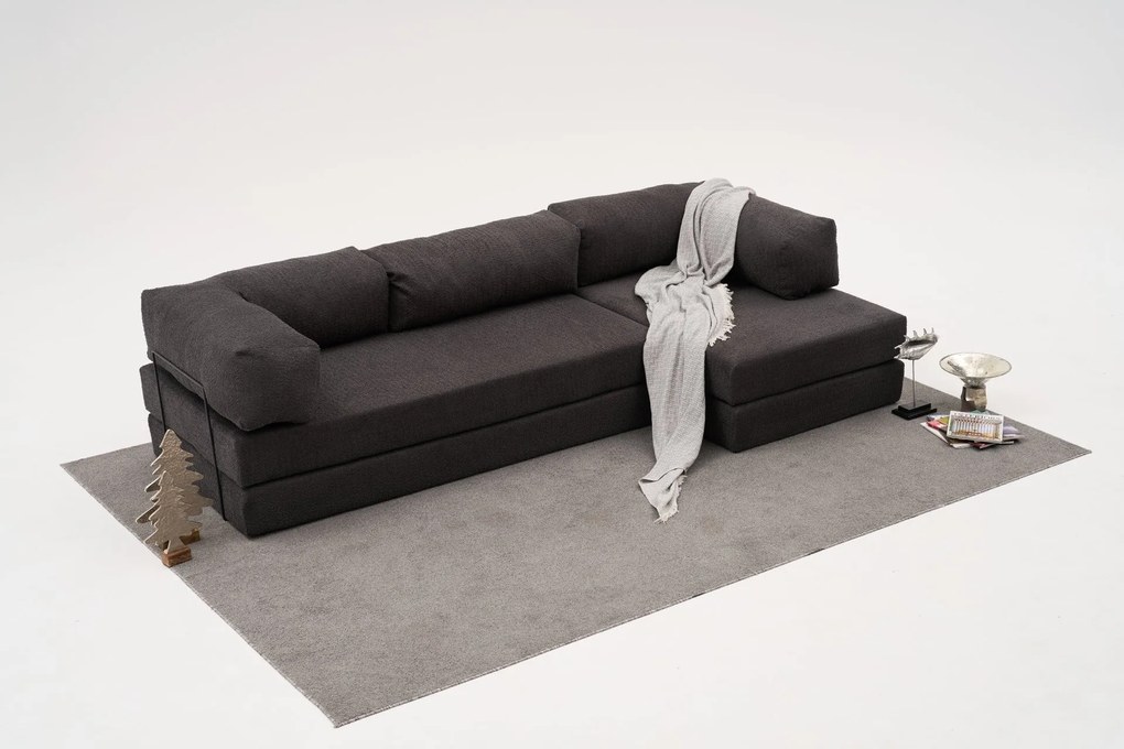 Ъглов диван Comfort, цвят Антрацит