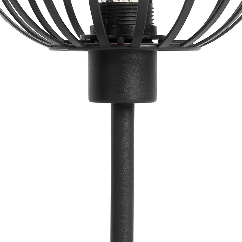 Дизайнерска настолна лампа черна - Johanna