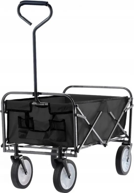 Сгъваема транспортна количка в черно