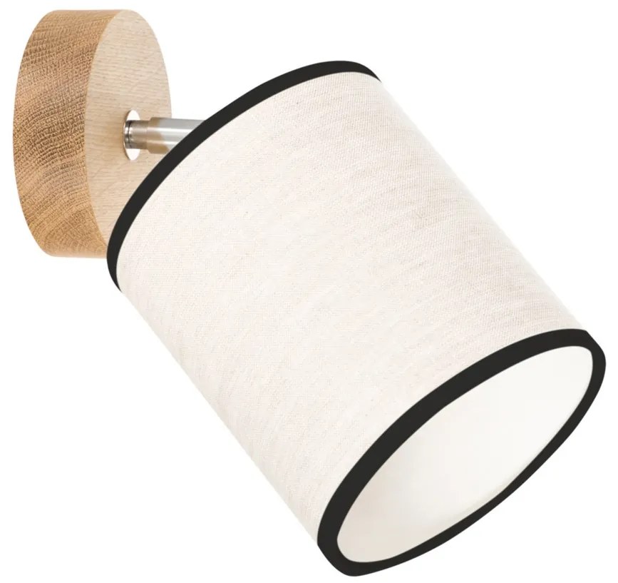 Spot-Light 66791174 - Стенно насочващо осветително тяло BOHO 1xE27/25W/230V дъб