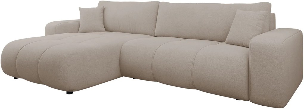 Ъглов диван Furyn L Maxi-Тъмнобежов