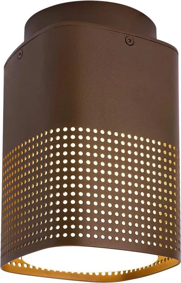 Nordlux - Външно таванно осветително тяло SIDARA 1xE27/15W/230V IP54 кафяво