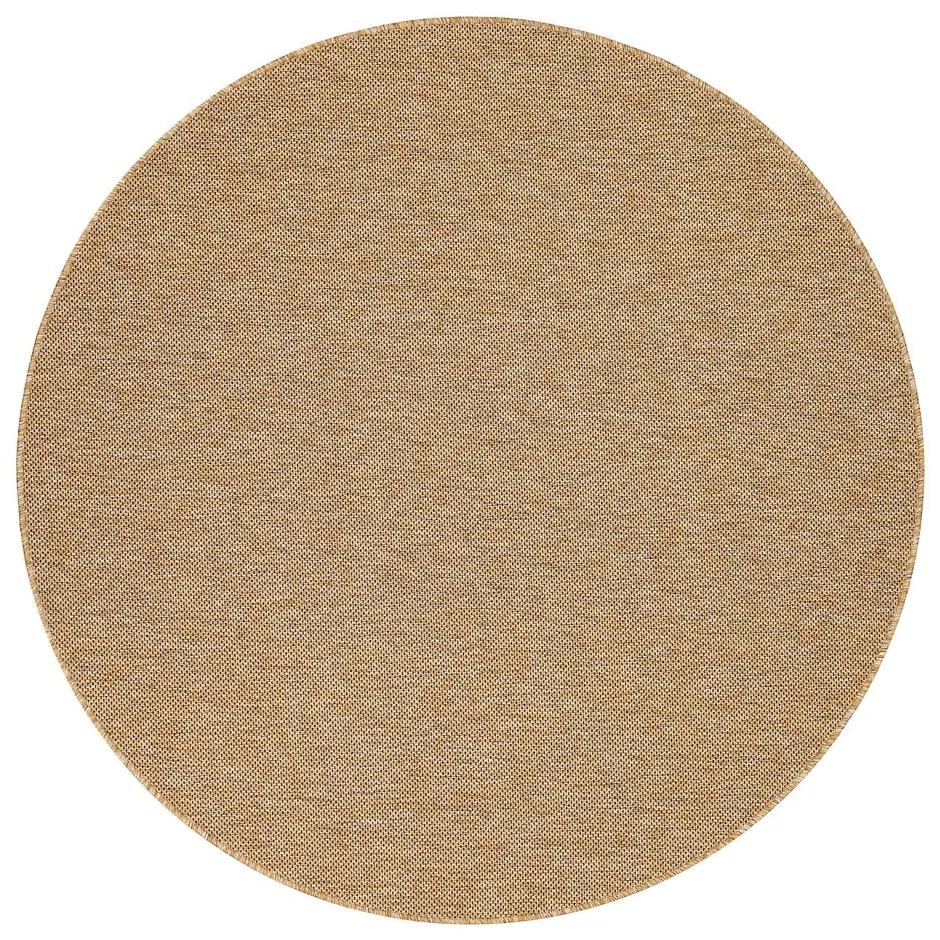 Кафяв и бежов кръгъл килим за открито ø 160 cm Vagabond™ - Narma