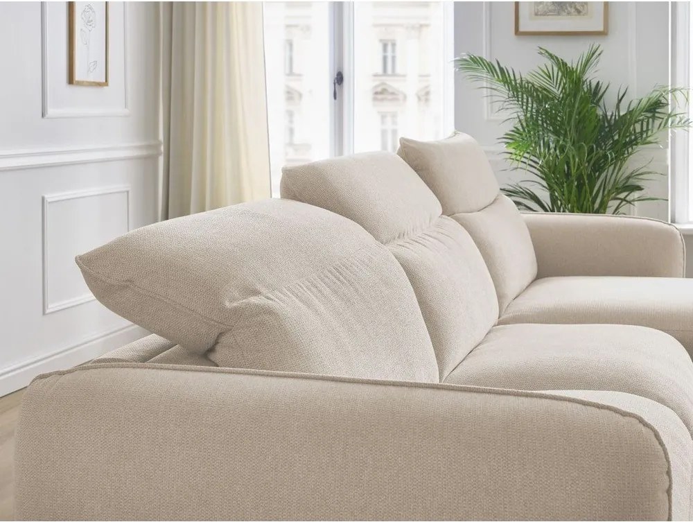 Бежов ъглов диван Achille – Bobochic Paris