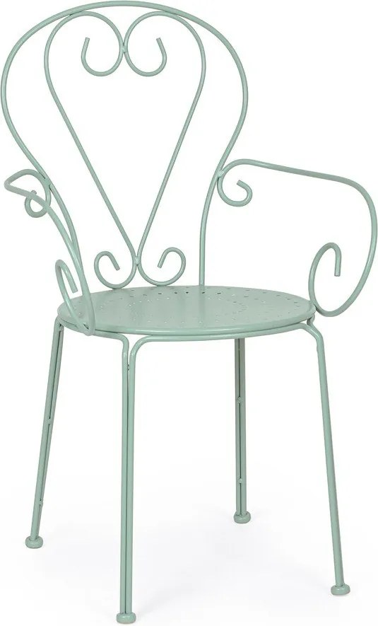 Градински стол метален в цвят мента Etienne – Bizzotto