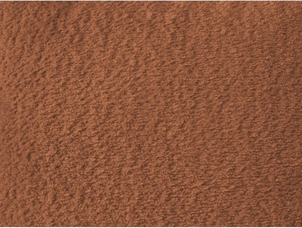 Оранжев ъглов диван от прежда с примки от букле (ляв ъгъл) Azra – Bobochic Paris