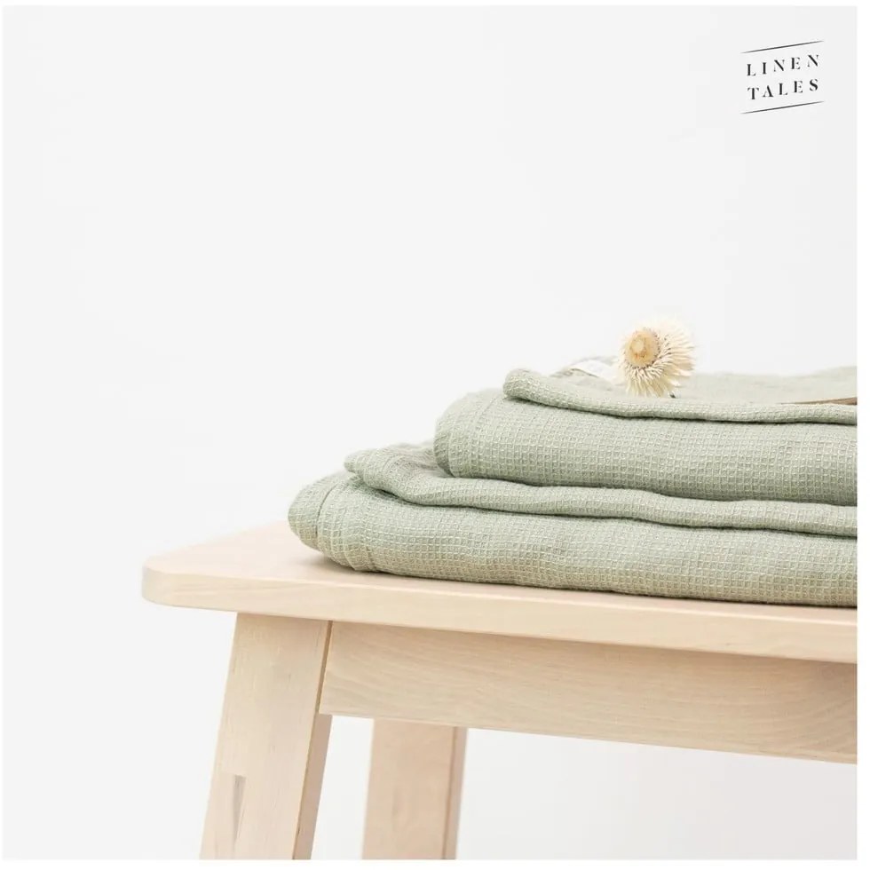Зелена ленена кърпа 30x30 cm - Linen Tales