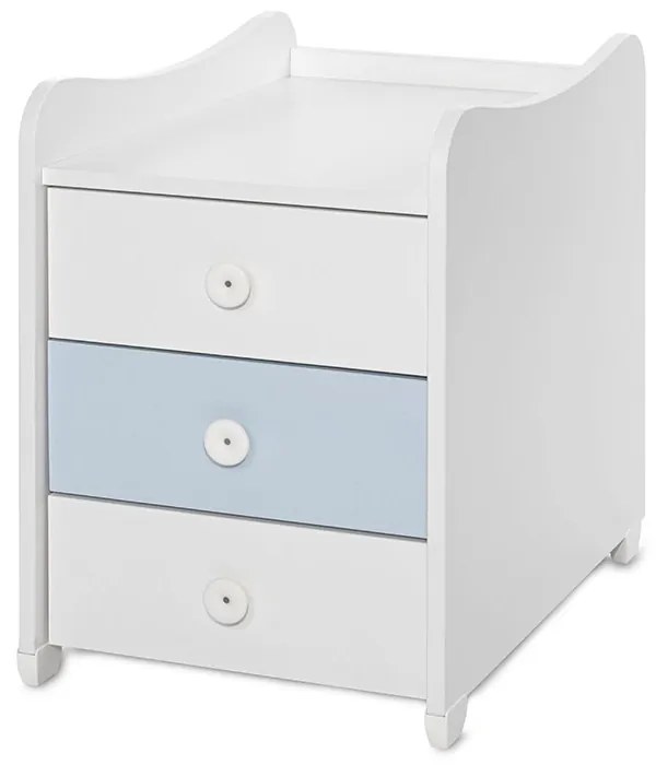 LORELLI Classic Трансформиращо се легло-люлка 70/160 см. MAXI PLUS БЯЛО/ BABY BLUE