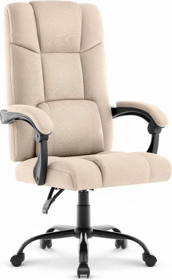 Ергономичен офис стол CABRO C505 до 150 кг бежов