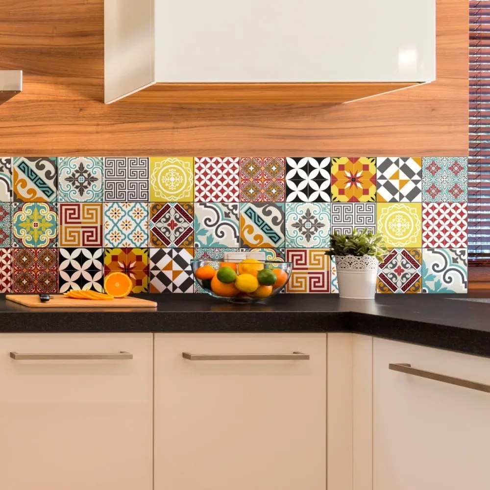 Комплект от 15 стикера Bistro, 20 x 20 cm - Ambiance