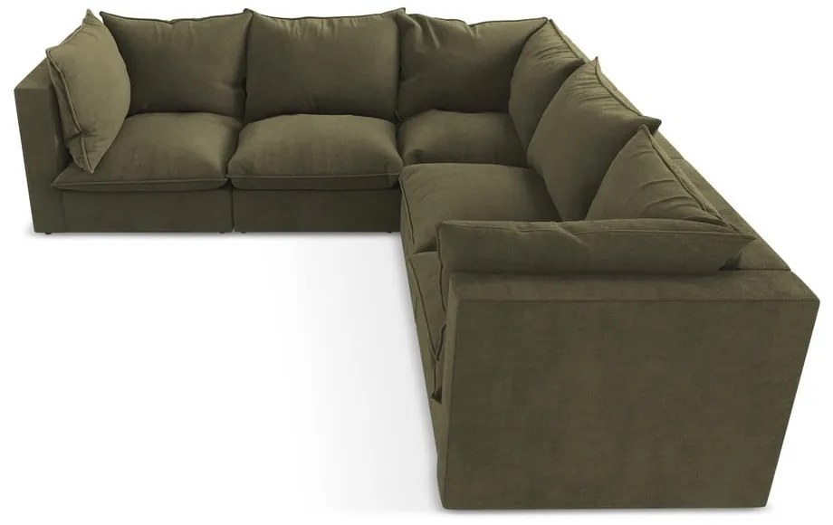 Ъглов диван в цвят каки Manao – Makamii