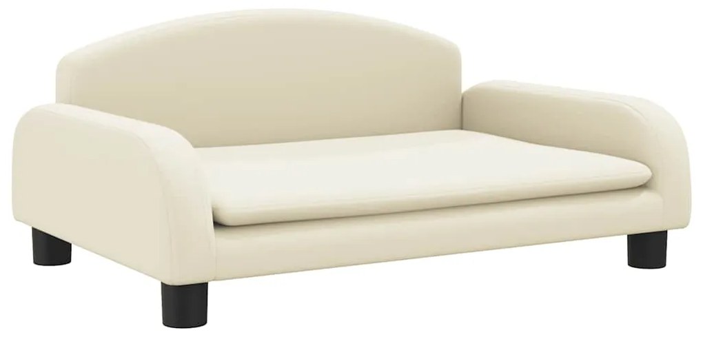 3196364 vidaXL Детски диван кремав 70x45x30 см изкуствена кожа