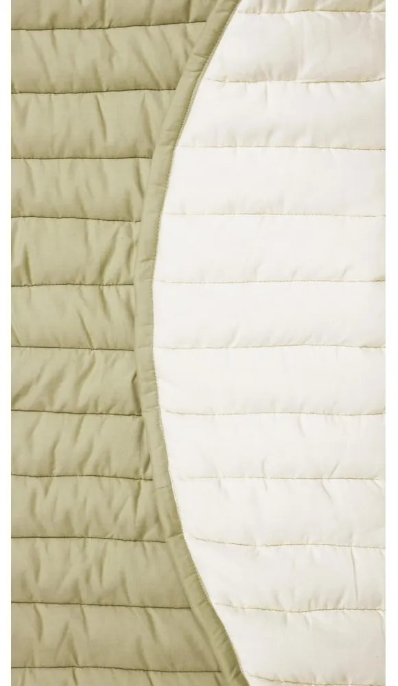 Зелено и кремаво детско килимче за игра Bamboo Leaf – Lorena Canals